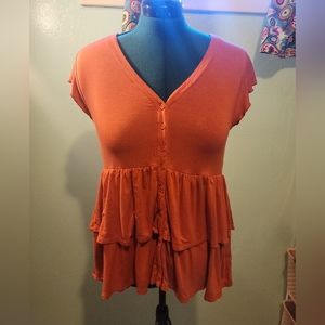 Torrid super soft layered shirt in size 00